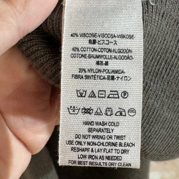 Free People Olive Green Ribbed Knit Ruffle Sleeve V-Neck Skater Keyhole Back - Picture 5 of 8